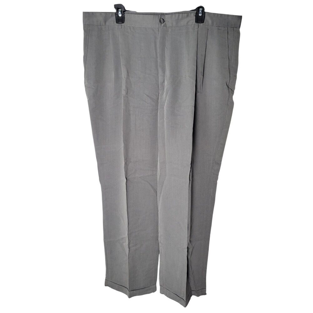 Claiborne Mens Size 40x30 Gray Solid Dress Pants